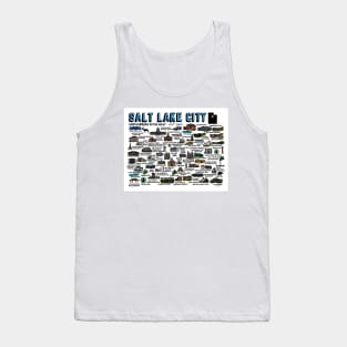 Salt Lake City Map Tank Top